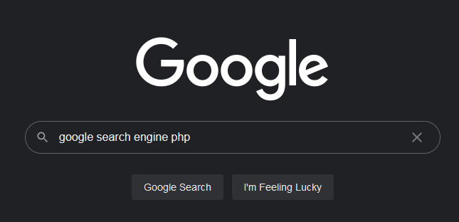 PHP Google Search Engine